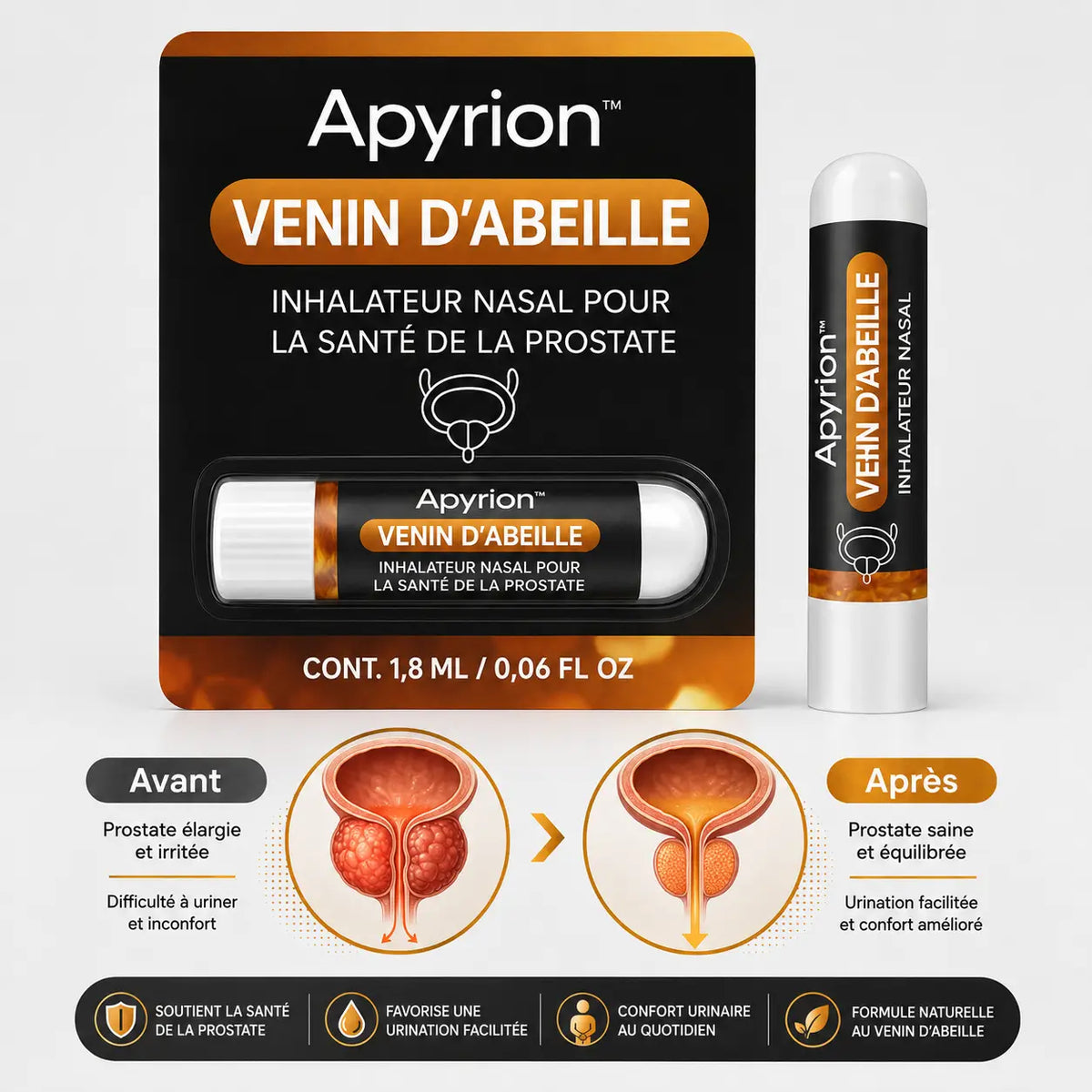 Apyrion™ Inhalateur au Venin d’Abeille | Obtenez une érection dure comme l’acier en quelques minutes !