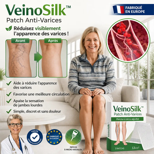 VeinoSilk™ Patch Anti-Varices | Éliminez les varices visibles et retrouvez des jambes lisses en 7 jours chrono !