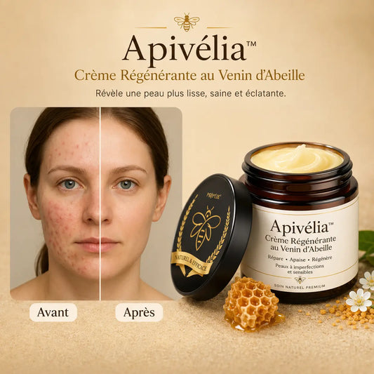 Apivélia™ Crème Régénérante au Venin d’Abeille | Répare votre peau en 24 heures!