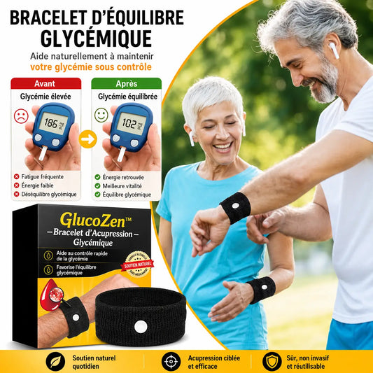 GlucoZen™ Bracelet d’Acupression Glycémique | Aidez votre corps à stabiliser le sucre et retrouvez énergie, contrôle et légèreté au quotidien !