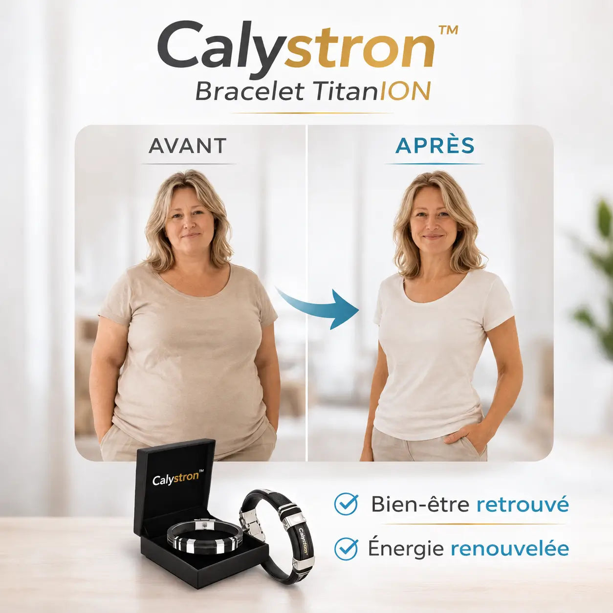 Calystron™ Bracelet TitanION | Votre glycémie est hors de contrôle ? Ce bracelet la fait chuter de 72 % en seulement 7 jours !