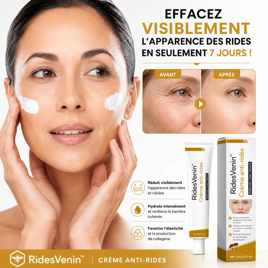 RidesVenin™ Crème anti-rides | Effacez 10 ans de votre visage en seulement 7 jours !