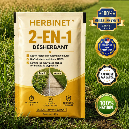 HerbiNet™ Désherbant 2-en-1 | Action ciblée contre les mauvaises herbes du jardin !