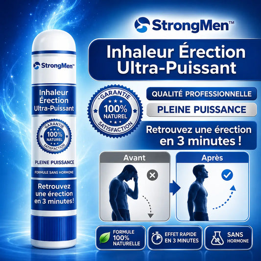 StrongMen™ Inhaleur Érection Ultra-Puissant | Retrouvez une érection dure comme la pierre en 3 minutes !
