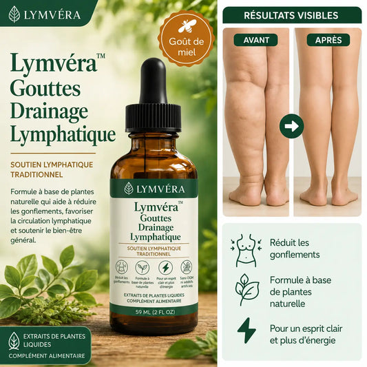 Lymvéra™ Gouttes Drainage Lymphatique | Détoxifiez votre corps et dégonflez en quelques jours !