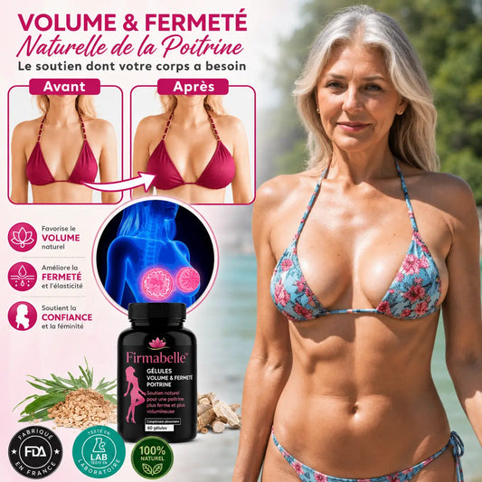 Firmabelle™ Gélules Volume & Fermeté Poitrine | Jusqu'à 3 cm de plus de volume mammaire — en seulement 7 jours !