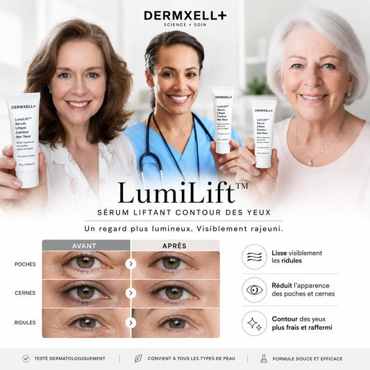 LumiLift™ Sérum Liftant Contour des Yeux | Retendez vos paupières et rajeunissez votre regard en 5 minutes !