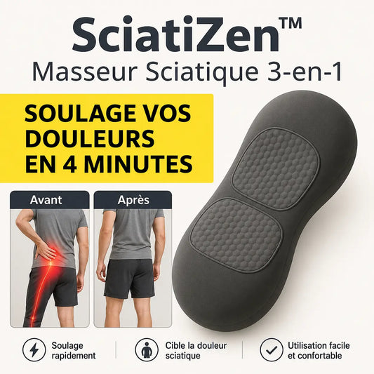 SciatiZen™ Masseur Sciatique 3-en-1 | Supprime vos douleurs en 4 minutes chrono!