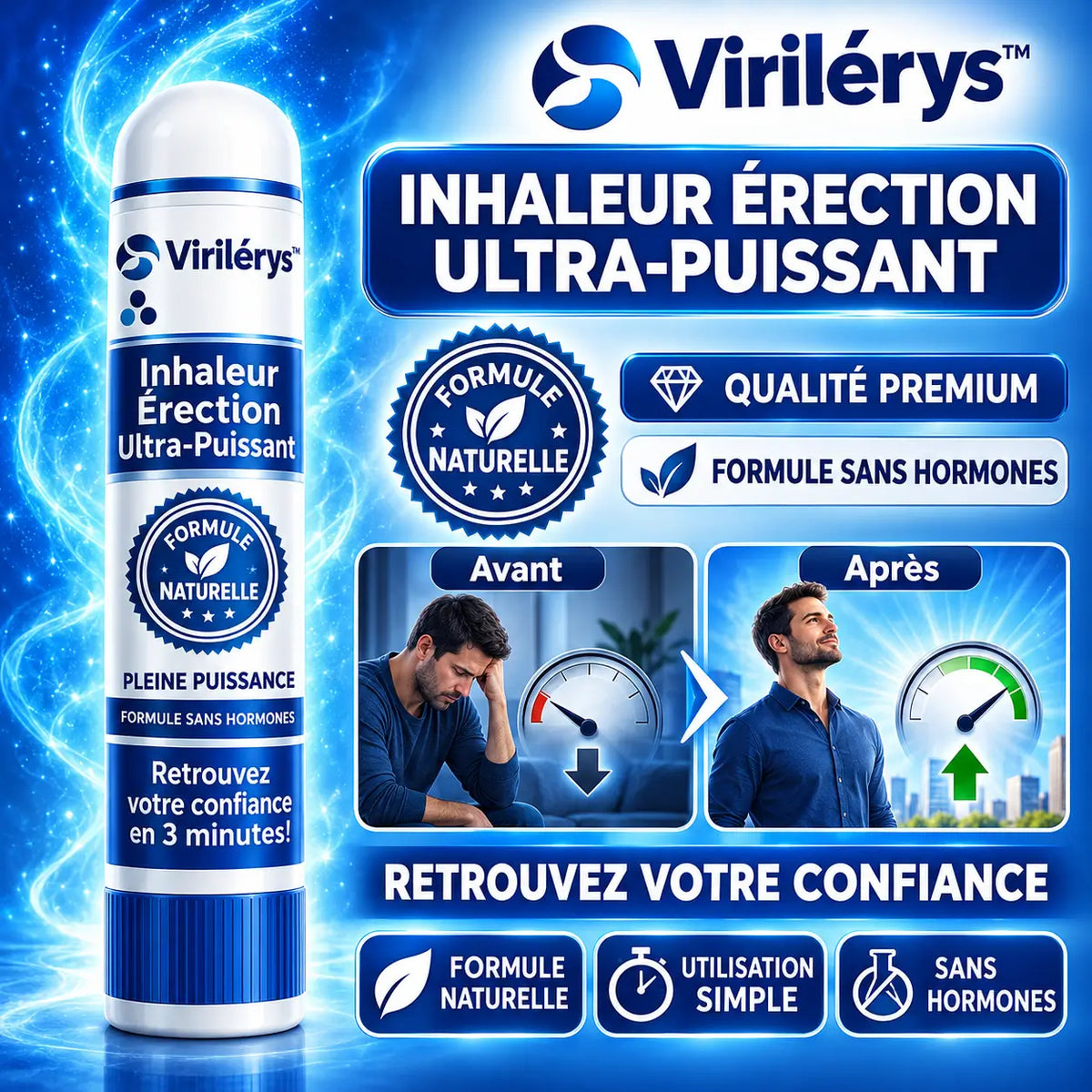 Virilérys™ Inhaleur Érection Ultra-Puissant | Retrouvez une érection dure comme la pierre en 3 minutes !