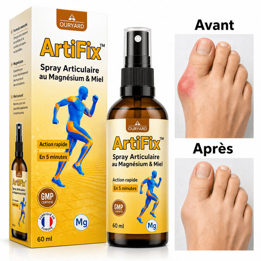 ArtiFix™ Spray Articulaire au Magnésium & Miel | Répare vos articulations et élimine la douleur en 10 minutes !
