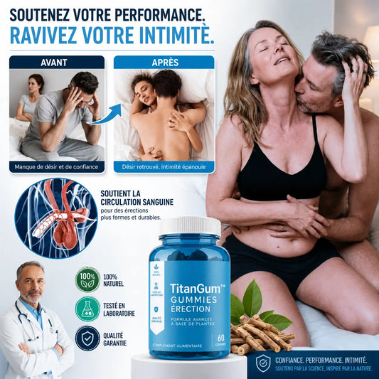 TitanGum™ Gummies Érection | Dure comme de l’acier en 5 minutes, sans Viagra ni ordonnance !