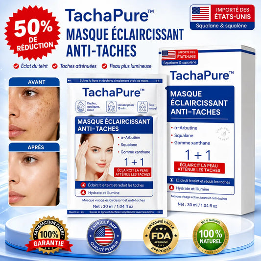 TachaPure™ Masque Anti-Taches Éclaircissant | Effacez vos taches brunes en 72 heures chrono !