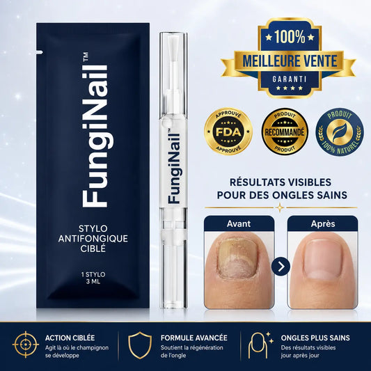 FungiNail™ Stylo Antifongique Ciblé | Dites adieu aux ongles jaunes et épais en 14 jours !