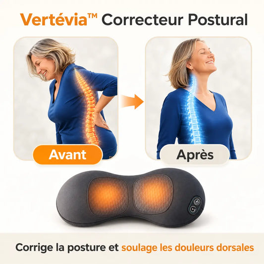 Vertévia™ Correcteur Postural | Éliminez 99 % des douleurs et redressez votre colonne en quelques minutes !