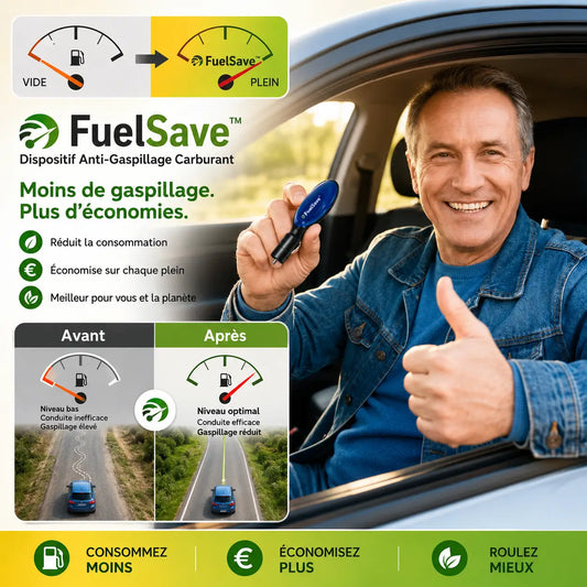 FuelSave™ Dispositif Anti-Gaspillage Carburant | Réduisez votre consommation et économisez à chaque plein dès le premier trajet !
