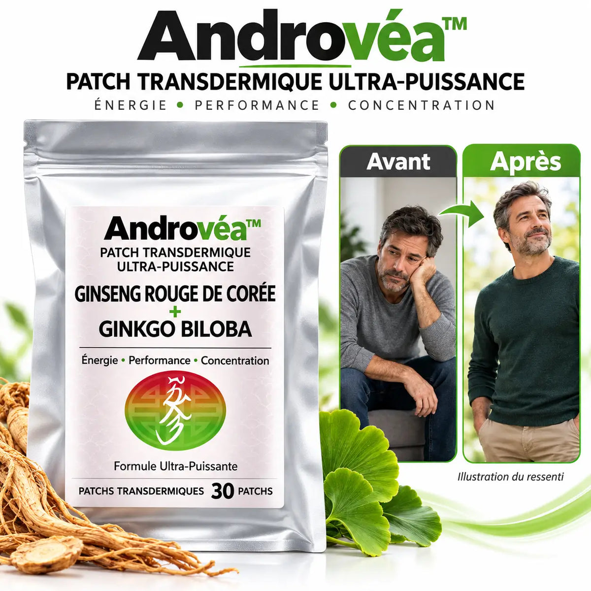 Androvéa™ Patch Transdermique Ultra-Puissance | Érection massive, dure comme à 20 ans en 5 minutes chrono !