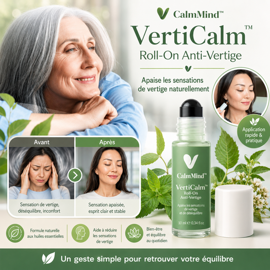 VertiCalm™ Roll-On Anti-Vertige | Mettez fin aux années de bourdonnements, sifflements et vertiges en seulement 5 minutes !