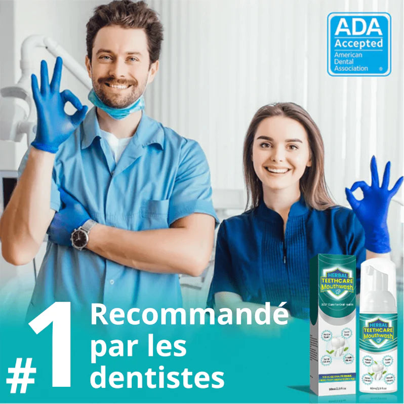 Dentacure™ Bain de Bouche | Éliminez saignements et mauvaise haleine en 3 minutes!