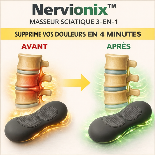 Nervionix™ Masseur Sciatique 3-en-1 | Supprime vos douleurs en 4 minutes chrono !