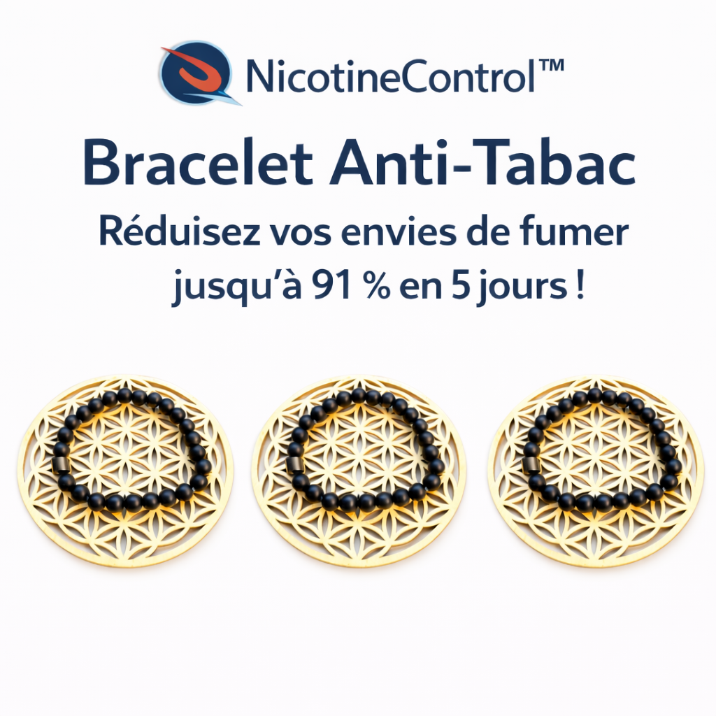 NicotineControl™ Bracelet Anti-Tabac | Réduisez vos envies de fumer jusqu’à 91 % en 5 jours !