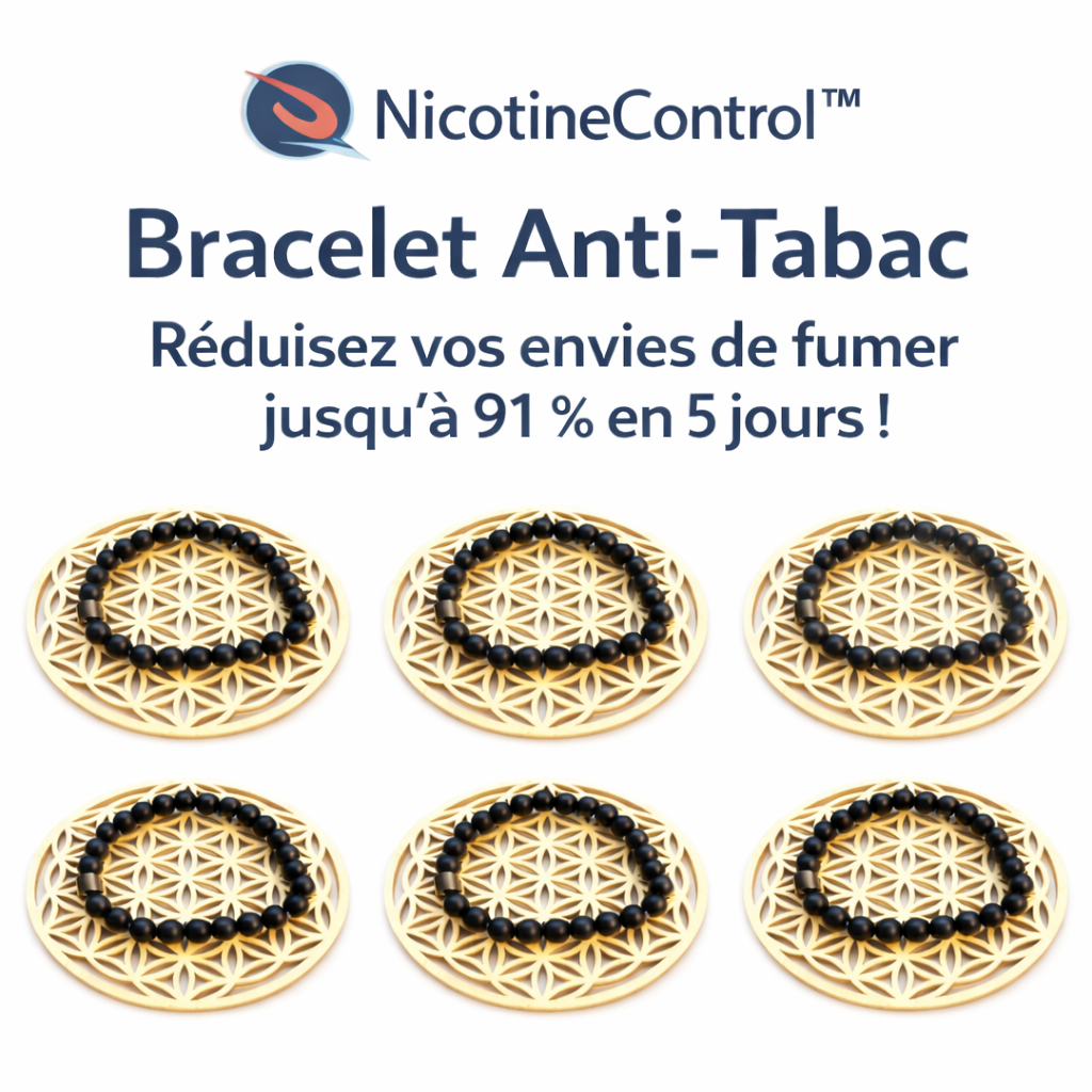 NicotineControl™ Bracelet Anti-Tabac | Réduisez vos envies de fumer jusqu’à 91 % en 5 jours !