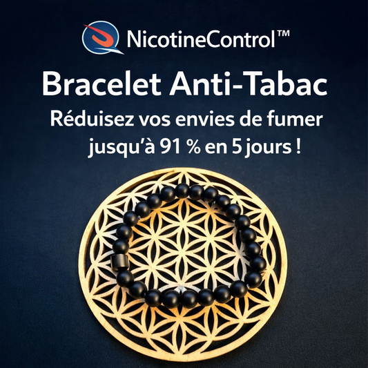NicotineControl™ Bracelet Anti-Tabac | Réduisez vos envies de fumer jusqu’à 91 % en 5 jours !