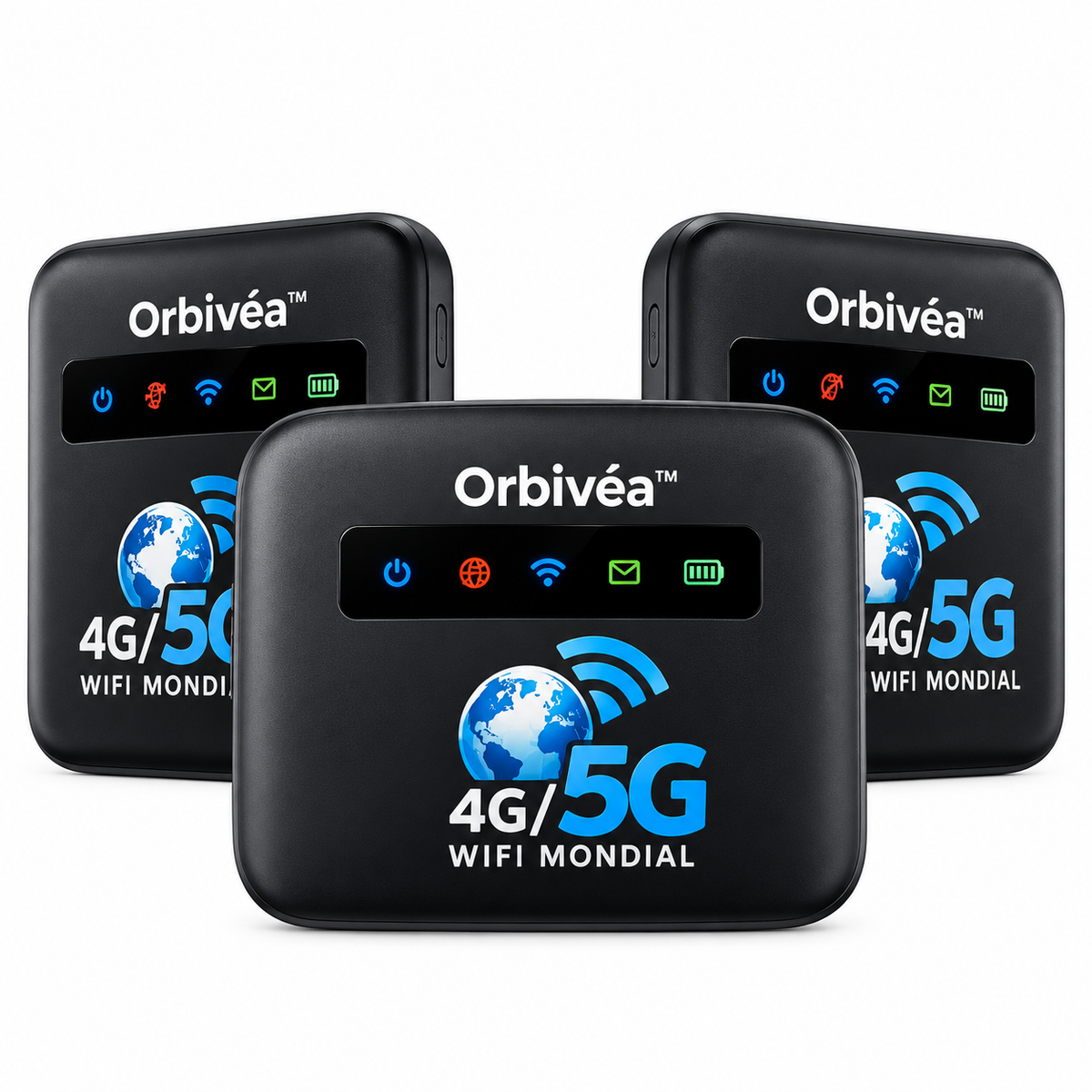Orbivéa™ Routeur WiFi Mondial | Internet 4G/5G dans 196 pays en 5 secondes chrono, sans surcoût !