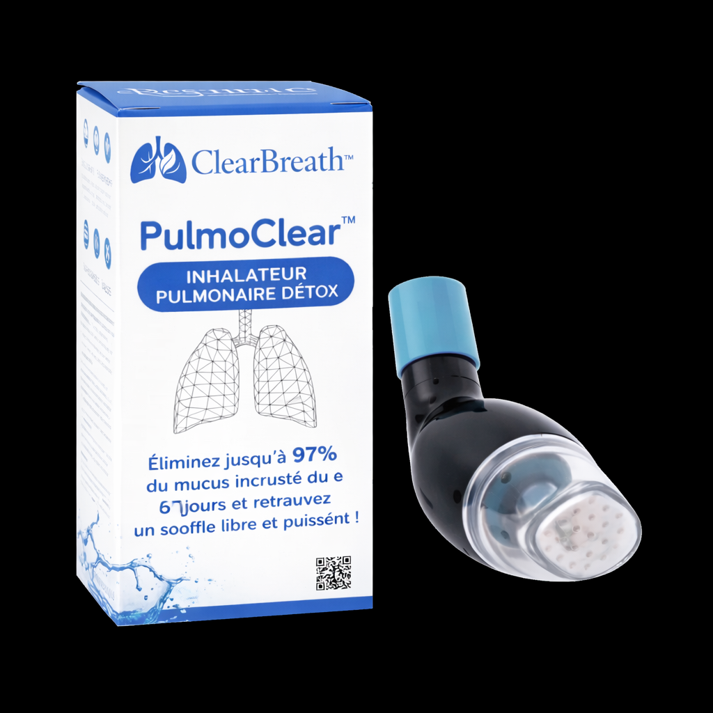 PulmoClear™ Inhalateur Pulmonaire Détox | Éliminez jusqu’à 97% du mucus incrusté en 5 jours et retrouvez un souffle libre et puissant !