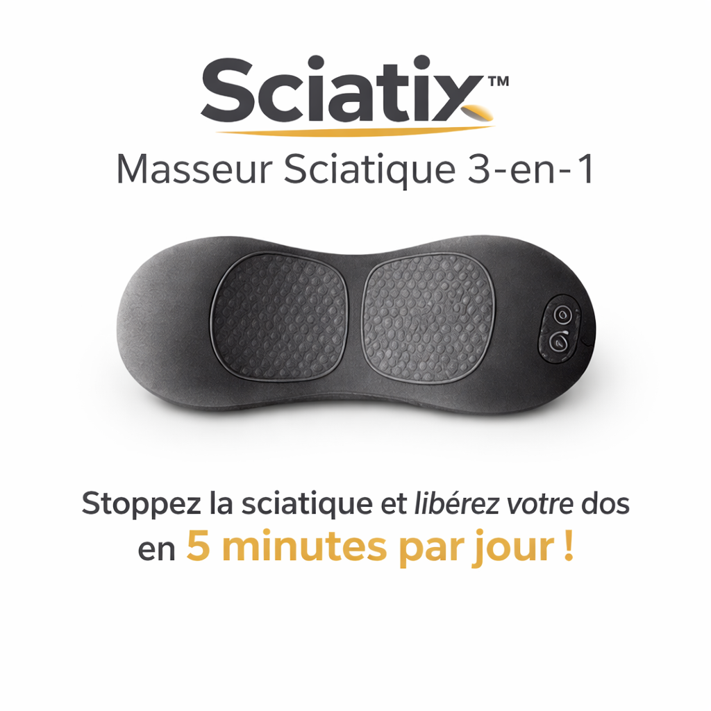 Sciatix™ Masseur Sciatique 3-en-1 | Stoppez la sciatique et libérez votre dos en 5 minutes par jour !