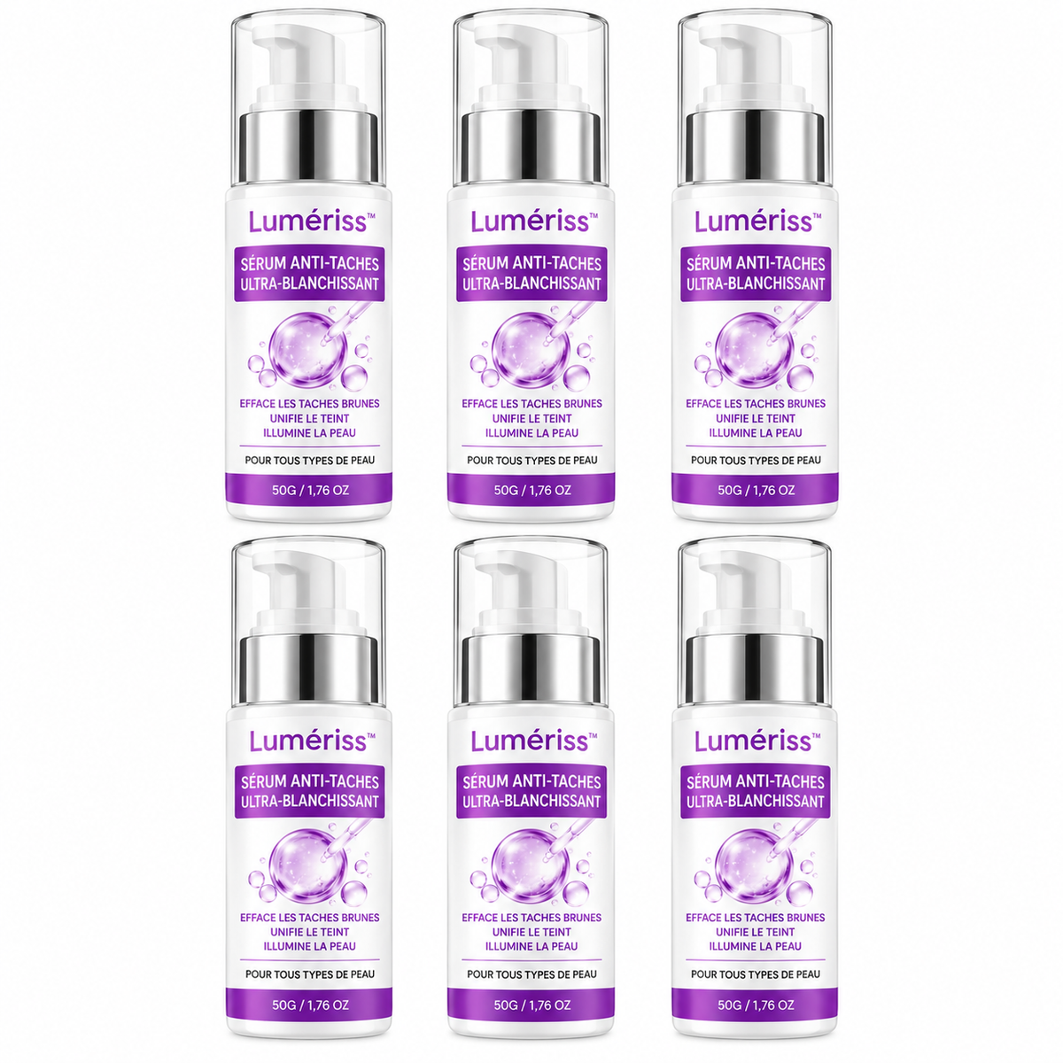 Lumériss™ Sérum Anti-Taches Ultra-Blanchissant | Effacez vos taches brunes et unifiez votre teint en 72 heures !