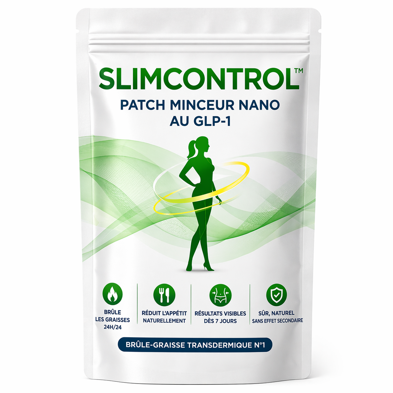 SlimControl™ Patch Minceur Nano au GLP-1 | Perdez jusqu’à 7 kg en 7 jours sans régime ni effort !