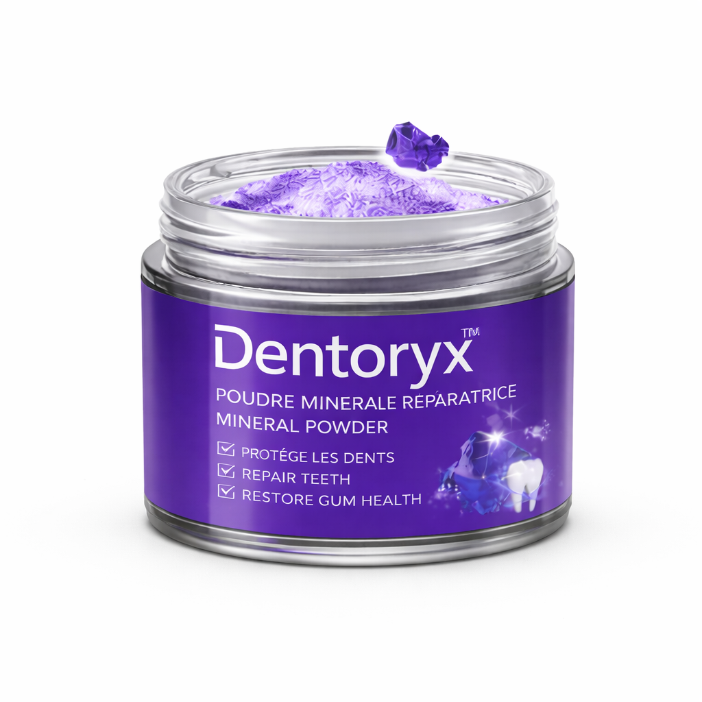 Dentoryx™ Poudre Minérale Réparatrice pour les Dents | Stoppez les saignements et refixez vos dents naturellement !