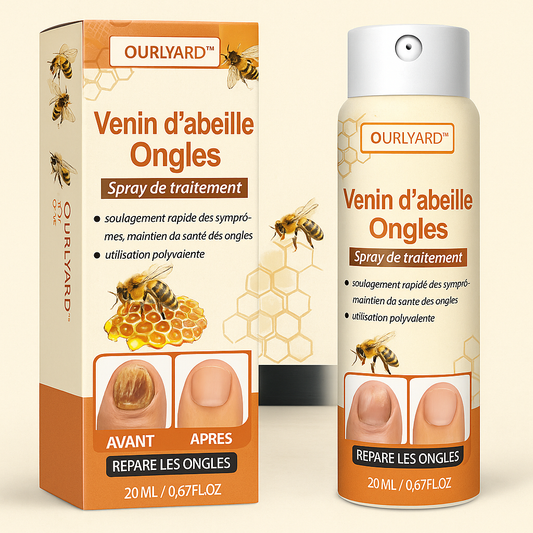 Ourlyard™ Spray de traitement des ongles au venin d'abeille | Répare vos ongles en un instant!