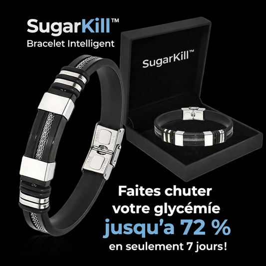 SugarKill™ Bracelet Intelligent | Faites chuter votre glycémie jusqu’à 72 % en seulement 7 jours !