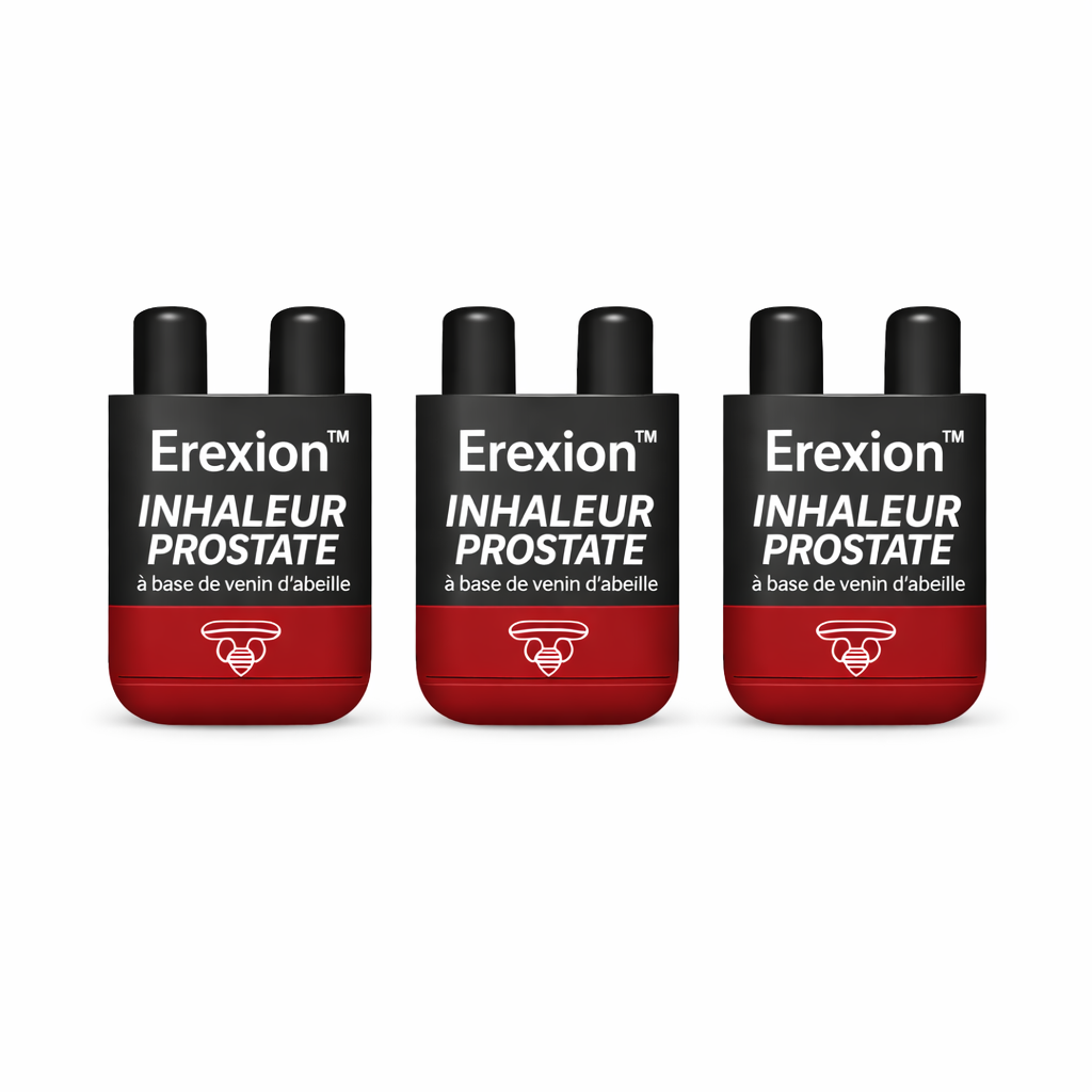 Erexion™ Inhaleur Prostate au Venin d’Abeille | Retrouvez une érection ferme et immédiate en 3 minutes !
