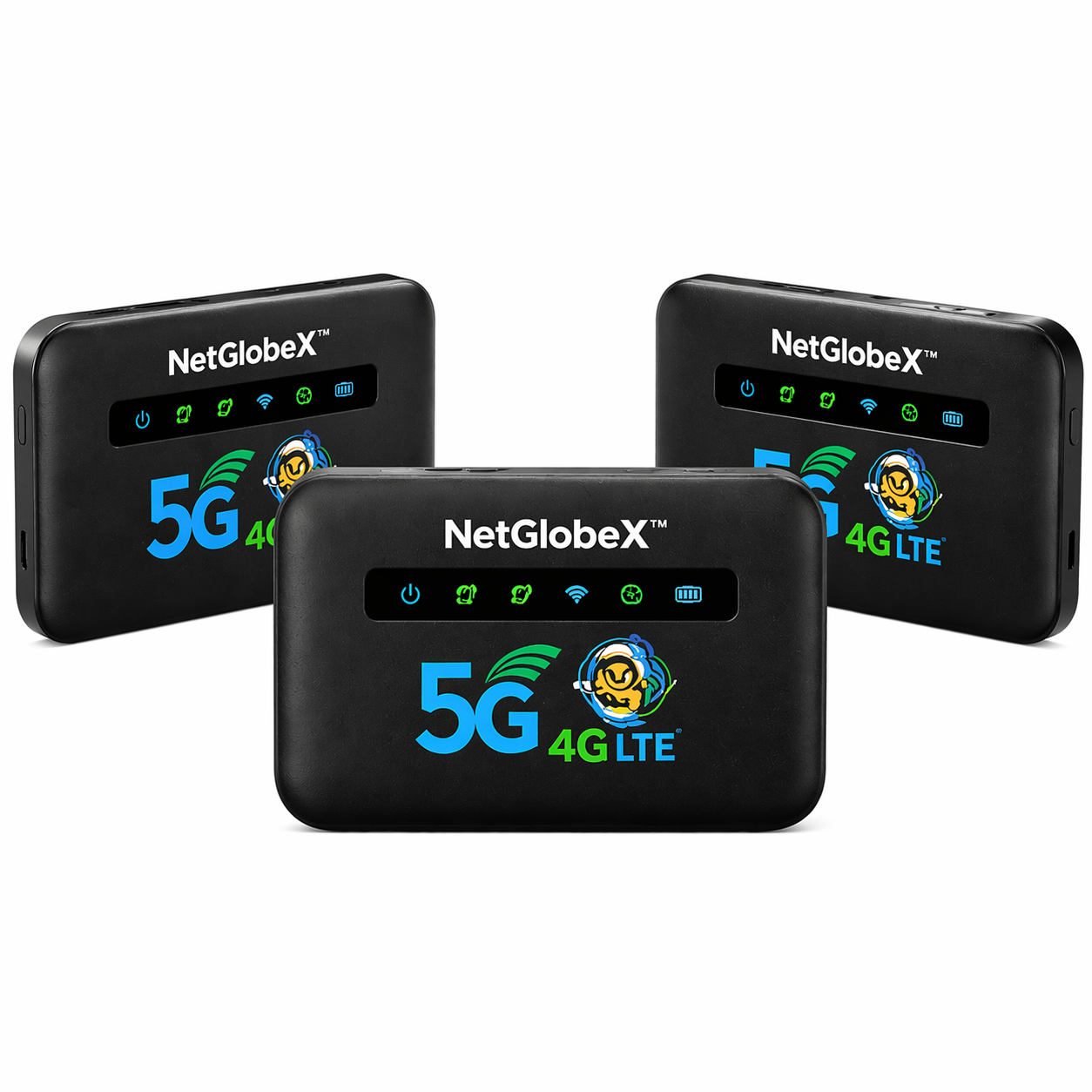 NetGlobeX™ Routeur WiFi Mondial | Internet 4G/5G dans 196 pays en 5 secondes chrono, sans surcoût !