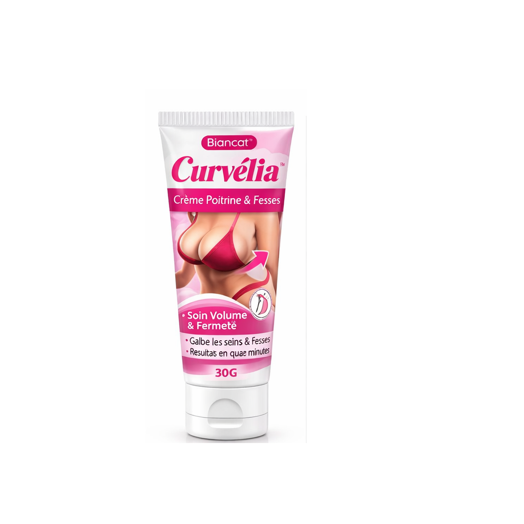 Curvélia™ Crème Poitrine & Fesses | Augmentez vos formes en quelques minutes et affichez un volume irrésistible !