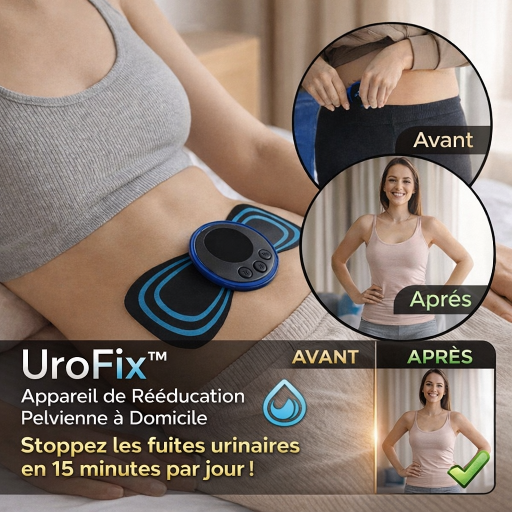 UroFix™ Appareil de Rééducation Pelvienne à Domicile | Stoppez les fuites urinaires en 15 minutes par jour !