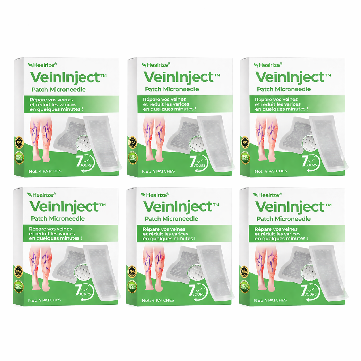 VeinInject™ Patch Microneedle | Répare vos veines et réduit les varices en quelques minutes !