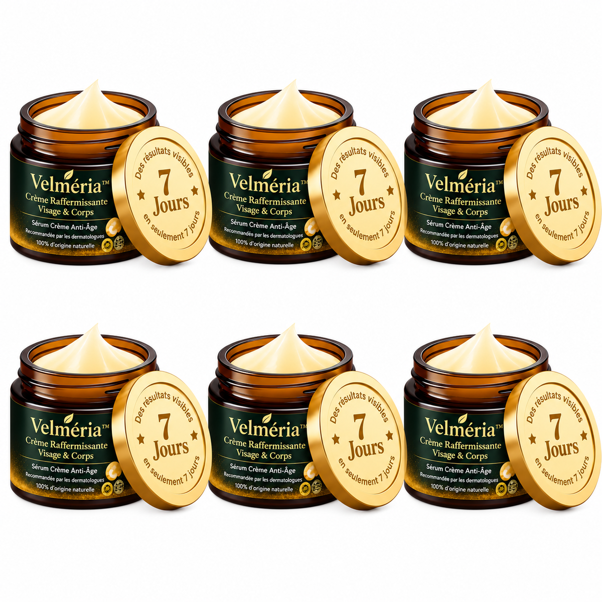 Velméria™ Crème Raffermissante Anti-Relâchement | Lifte et raffermit votre peau en 10 minutes !
