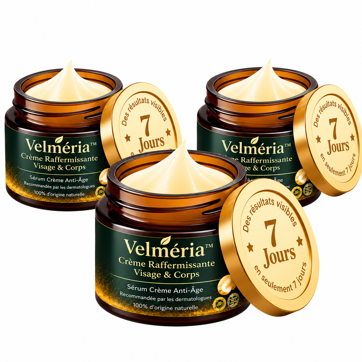 Velméria™ Crème Raffermissante Anti-Relâchement | Lifte et raffermit votre peau en 10 minutes !
