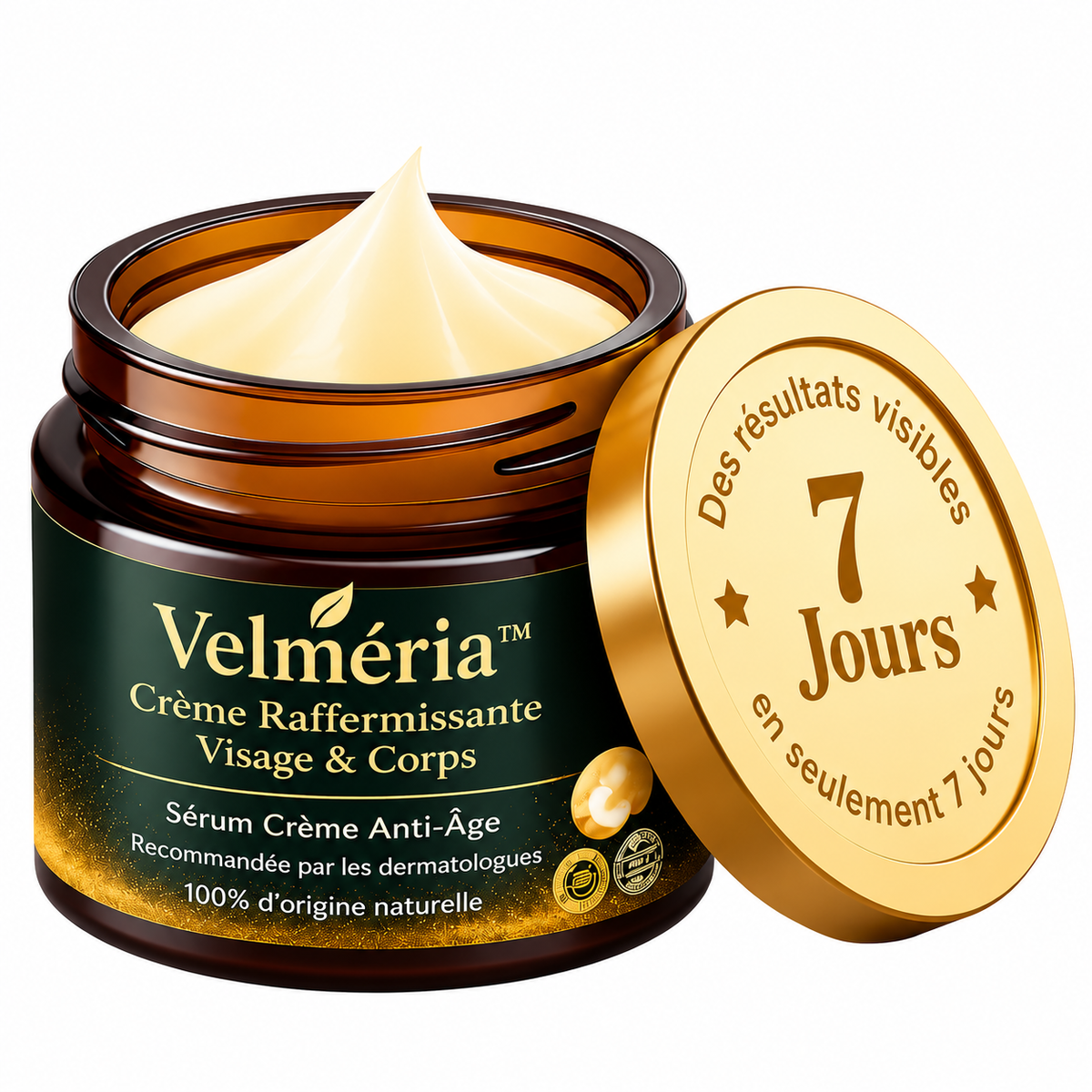 Velméria™ Crème Raffermissante Anti-Relâchement | Lifte et raffermit votre peau en 10 minutes !