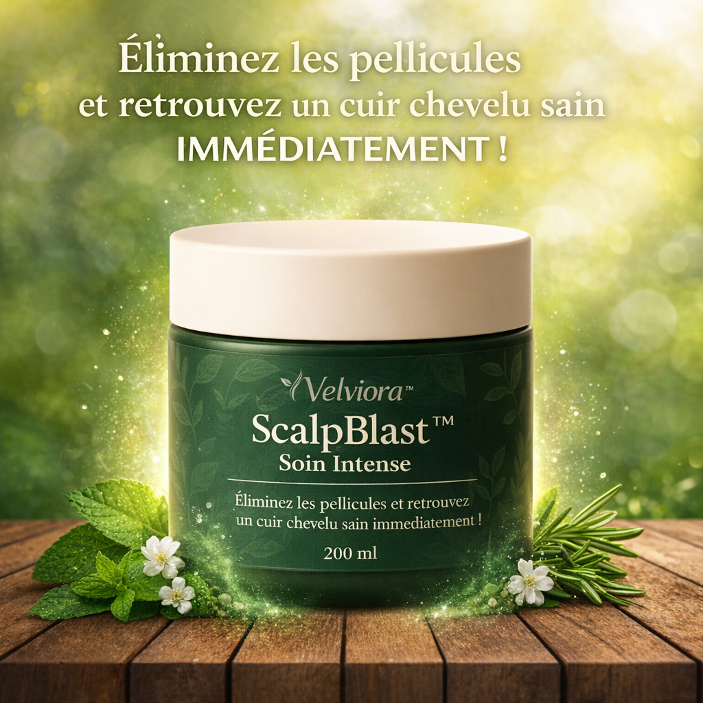 ScalpBlast™ Soin Intense | Éliminez les pellicules et retrouvez un cuir chevelu sain immédiatement !