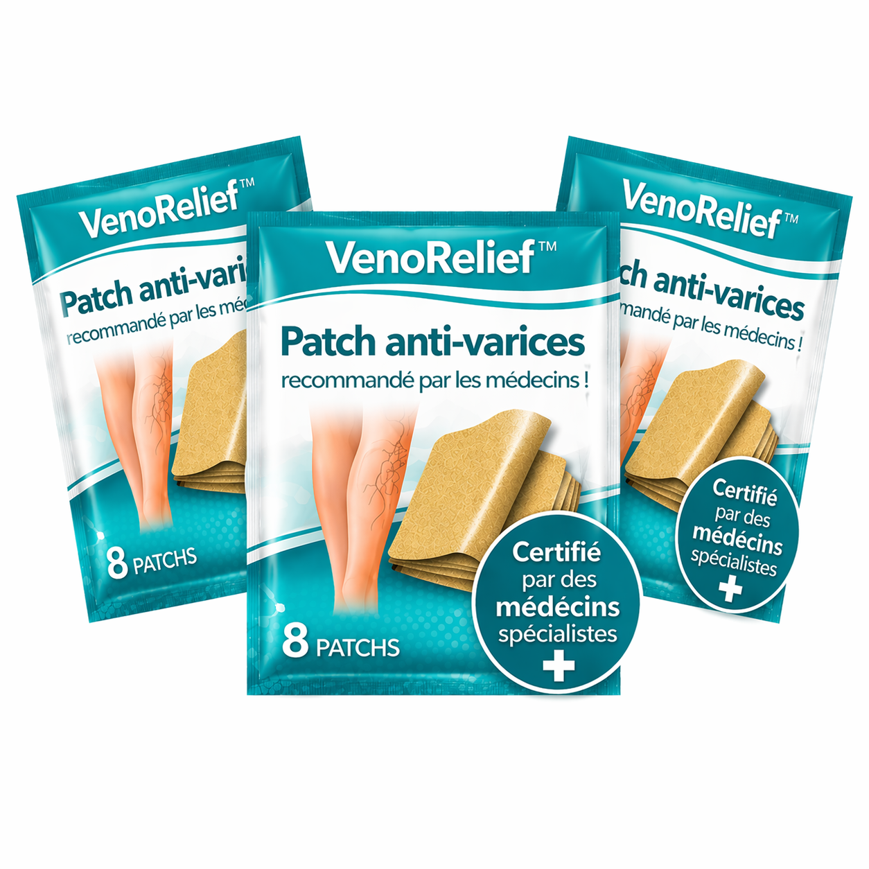 VenoRelief™ Patch Anti-Varices | Faites disparaître varices et douleurs de jambes en 3 minutes !