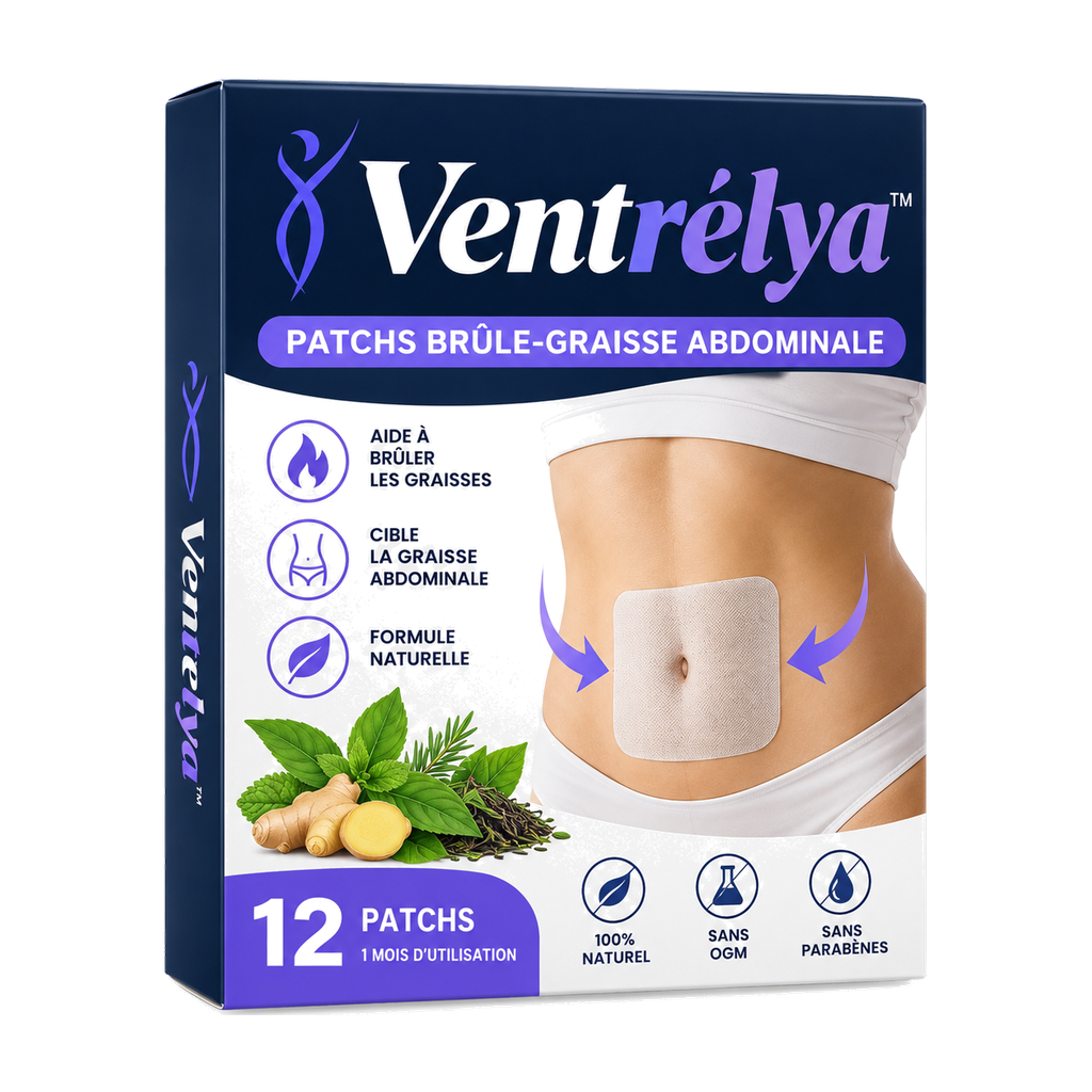 Ventrélya™ Patchs Brûle-Graisse Abdominale | Perdez jusqu’à 3,2 kg en seulement 5 jours !