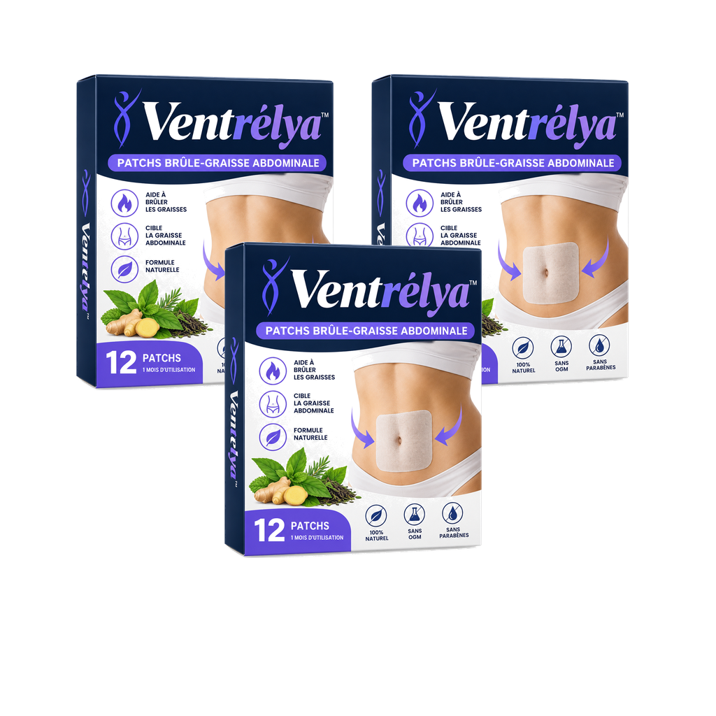 Ventrélya™ Patchs Brûle-Graisse Abdominale | Perdez jusqu’à 3,2 kg en seulement 5 jours !