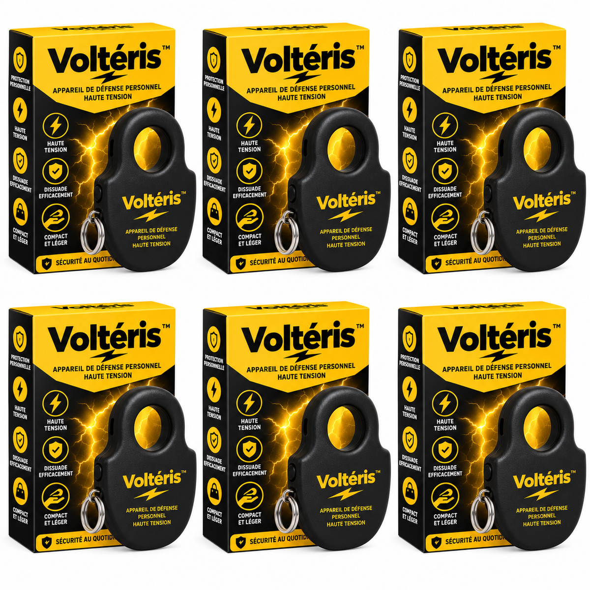 Voltéris™ Appareil de Défense Personnel Haute Tension | Neutralise tout agresseur en 1 seconde, sans effort!