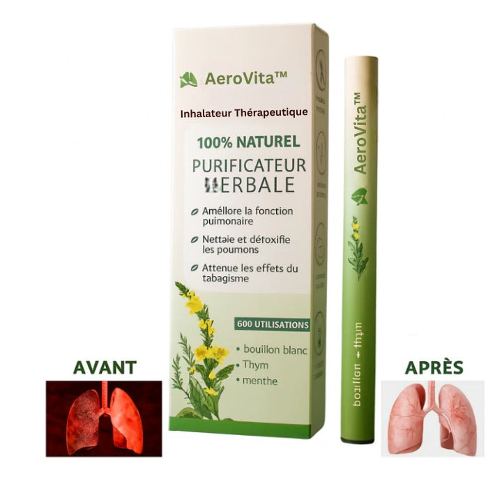 AeroVita™ Inhalateur Thérapeutique | Débouche vos poumons et stoppe l’essoufflement en 90 secondes!