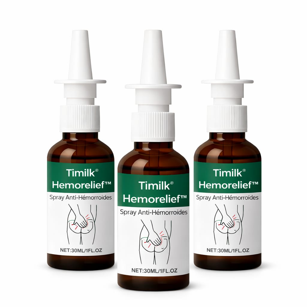 Hemorelief™ Spray Anti-Hémorroïdes | Stoppez douleur et brûlures en 60 secondes !