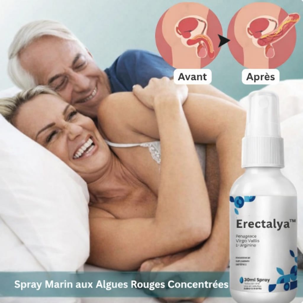 Erectalya™ Spray Marin aux Algues Rouges Concentrées | Obtenez une érection ferme en 60 secondes !